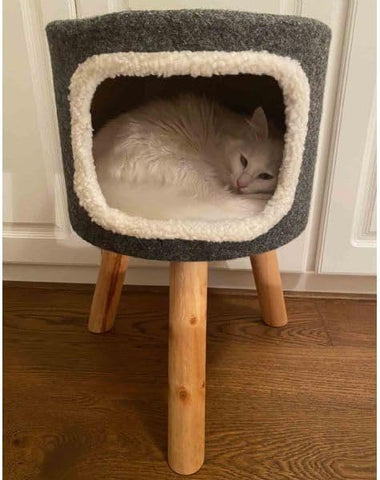 Purrshire Felt Cat Stool House - 53cm