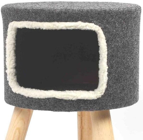Purrshire Felt Cat Stool House - 53cm