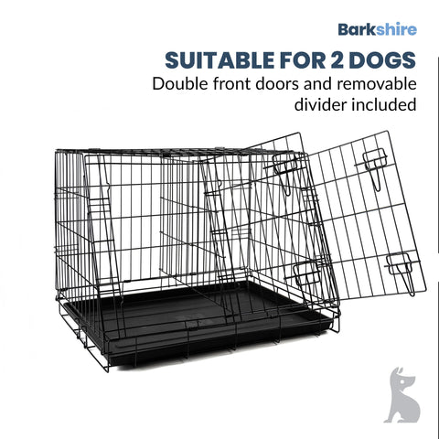 Barkshire Sloping Dog Car Crate - Medium 78 x 50cm