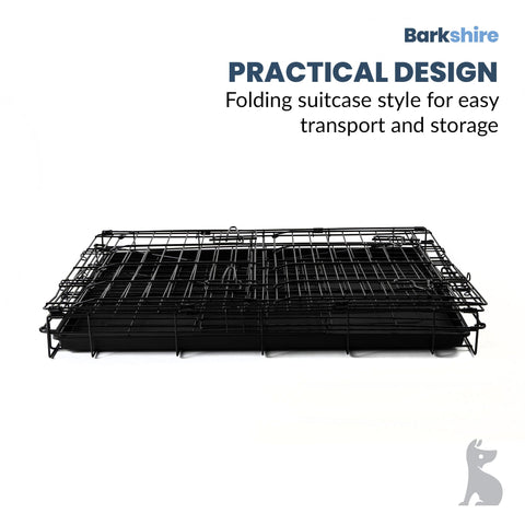 Barkshire Sloping Dog Car Crate - Medium 78 x 50cm