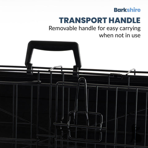 Barkshire Sloping Dog Car Crate  - Large 90 x 59cm