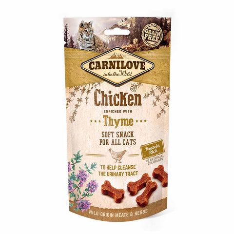 Carnilove Grain Free Semi Moist Cat Treats - Chicken with Thyme - 50g