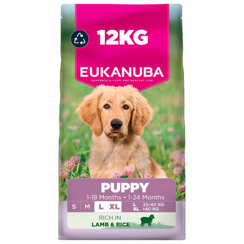 Eukanuba Large Breed Puppy Dry Dog Food - Lamb & Rice