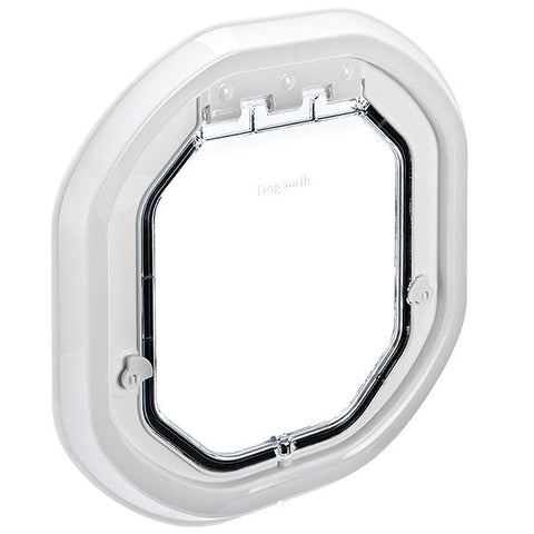 Pet Tek Glass Fitting Pet Door - White