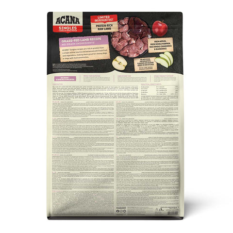 Acana Singles Grass Fed Lamb Adult Dry Dog Food