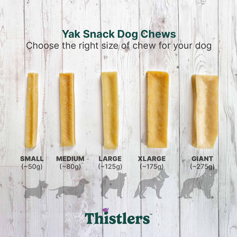 Thistlers Natural Yak Snack Dog Chew - Large