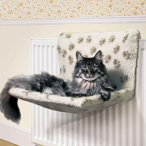 Danish Design Kumfy Kradle Radiator Bed Paw Print - Wide
